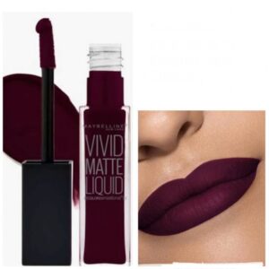 Maybelline Vivid Matte Liquid Lipstick – Shade 47 Deepest Plum
